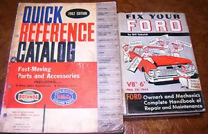 51-53 54 55 1956 1957 1958 1959 1960 1961 1962 FORD PARTS CATALOG & FoMoCo BOOK - Foto 1 di 6