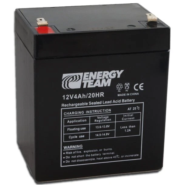 Batteria Ricaricabile al Piombo AGM 12V 4Ah EnergyTeam ET12-4