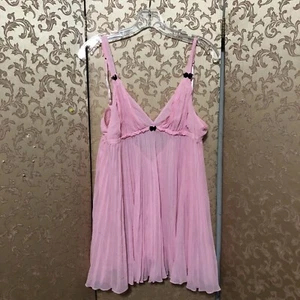 Betsey Johnson Baby Pink Baby Doll Night Gown Size Small S - Picture 1 of 6