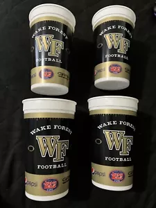 wake forest souvenir cup football lot of 4 - Picture 1 of 5