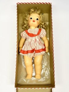 Vintage Terri Lee Doll 16" Blonde Hair Red White Stripe Outfit 1954 Collectible - Picture 1 of 12