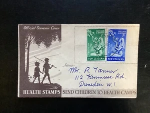 NZ 1949 Health FDC, Health Federation Brand, South Dunedin CDS Pmk (HC302#4) - Picture 1 of 2