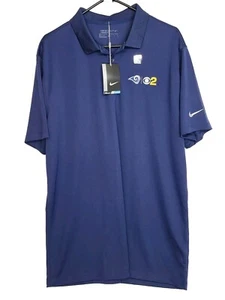 Neu mit Etikett Herren XL NFL Nike Los Angeles Rams News Reporter Dri Fit Golf Polo  - Bild 1 von 7
