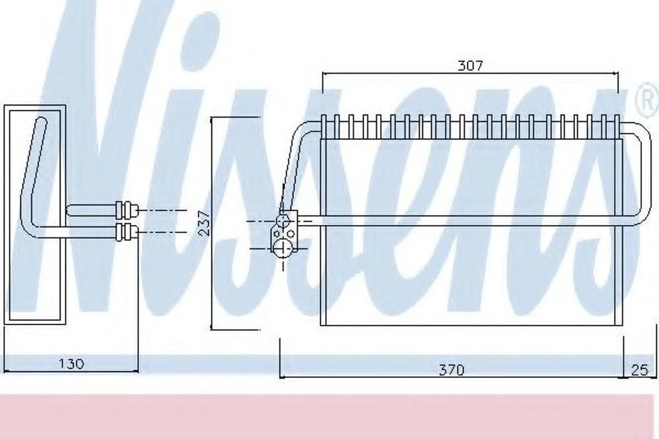 Nissens 92162 A/C Evaporator Core For Mercedes-Benz E300 E320 E430 E55 AMG S500 - Image 1 of 1