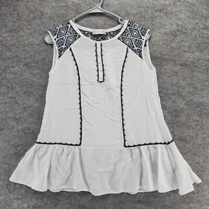 Altar'd State Shirt Damen Small ärmellos weiß Anthropologie - Bild 1 von 6