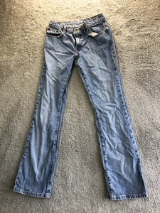 Polo Ralph Lauren Jeans Womens 6x32 Blue Medium Wash Low Rise Kelly Baggy Casual - Picture 1 of 10