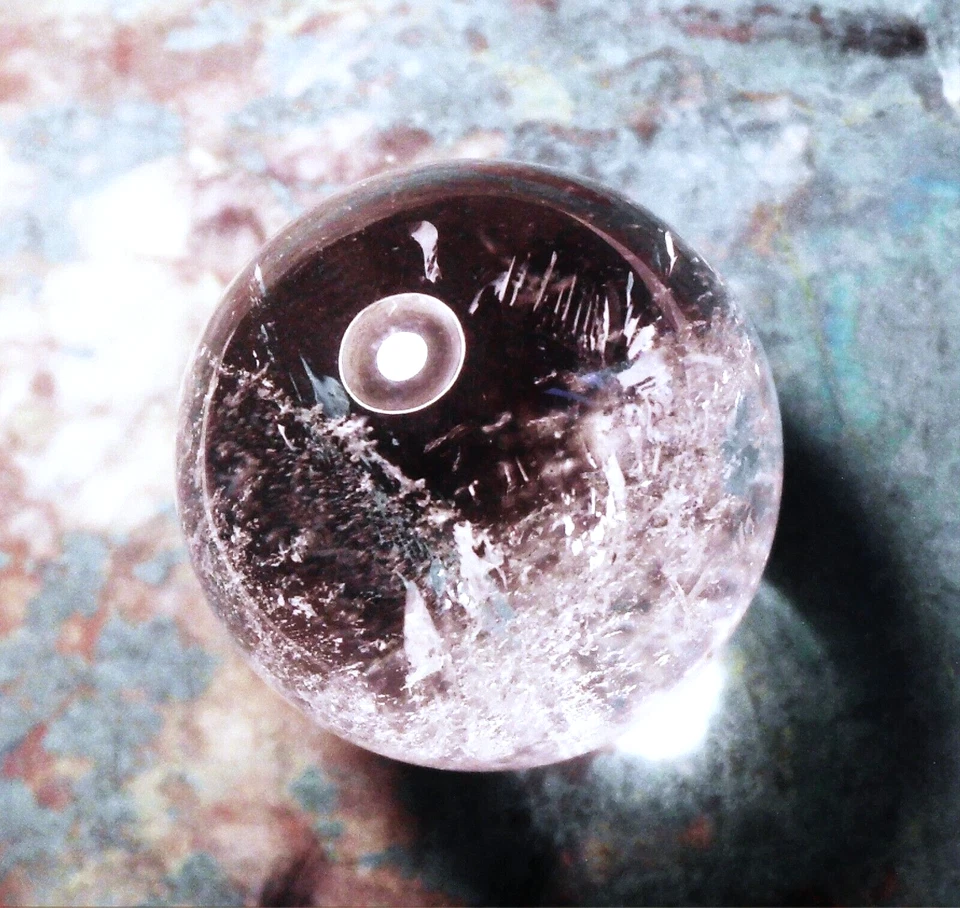 MUY BONITA ESFERA DE CRISTAL DE CUARZO PEQUEÑA 19 mm 49 cts Sichuan China #25 Foto 1 de 1