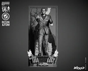 Frankenstein Sculpture(300mm) /3D Printed/Unassembled/Unpainted/GK/Wicked - Bild 1 von 15