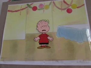Peanuts Linus Cel 1983 Charlie Brown & Snoopy Show Gran imagen - Imagen 1 de 2