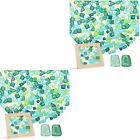 4 Packs Stained Glass Supplies Mosaic Tiles Child Mosaic/Mosaic Photo Frame