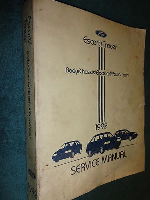 Ford Escort 1992/Mercury Tracer manual de taller/libro de servicio original Foto 1 de 4