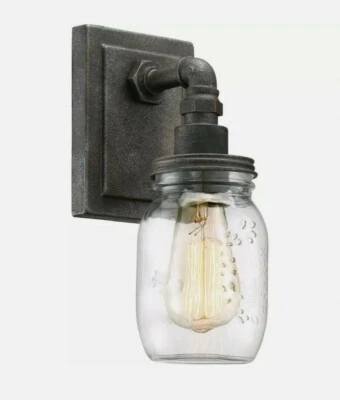 Quoizel Lighting-Squire 1 Light Transitional Small Bath Vanity  Rustic - Image 1 of 3