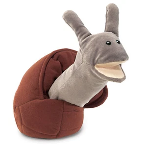 Marioneta de mano de caracol Folkmanis, marrón/gris 2028 - Imagen 1 de 3