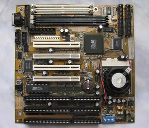 Retro Mainboard Gigabyte GA-586S2 + CPU / Sockel 7 - Bild 1 von 6