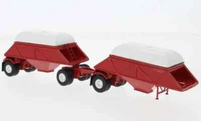 Rimorchio 2X Doppio Bottom Dump Rimorchio Per Camion - Neo 64101 - 1/64 - Immagine 1 di 3