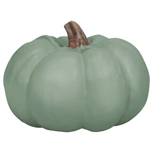 Elanze Designs Sage Green 6 inch Resin Harvest Decorative Pumpkin - Picture 1 of 3