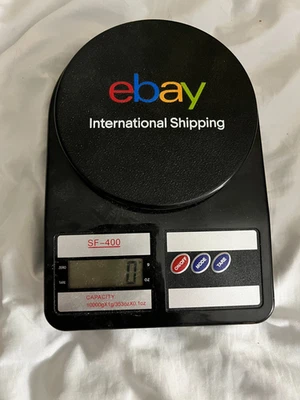 EBAY INTERNATIONAL SHIP DIGITAL SCALE SF‑400 BLACK TABLETOP SMALL POSTAL SCALE - Image 1 of 4
