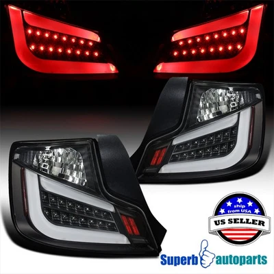 Fits 2011-2013 Scion tC LED Tail Brake Lights Rear Stop & Signal Lamps All Black - Image 1 of 4