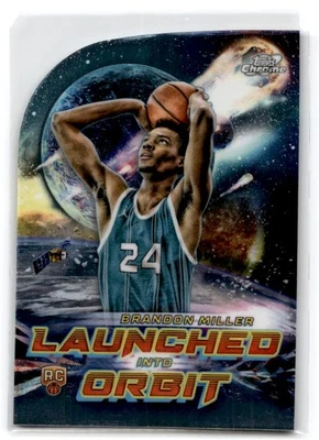 2023-24 Topps Chrome Cosmic #LIO-3 Brandon Miller Launched Into Orbit - Image 1 of 2