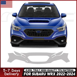 For Subaru WRX 2022-2024 Front Bumper PreCut Paint Protection Film Clear PPF TPU - Picture 1 of 20