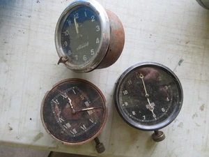 VINTAGE CAR CLOCKS JAEGER, STUART, SMITHS FOR SPARES OR REPAIRS - Picture 1 of 5