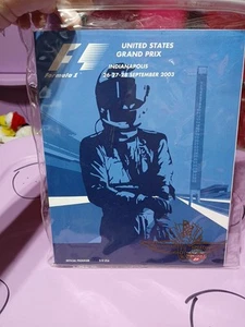2003 Formula 1 United States Grand Prix Program and Starting Grid - Picture 1 of 2