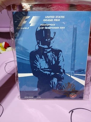 2003 Formula 1 United States Grand Prix Program and Starting Grid - Image 1 of 2