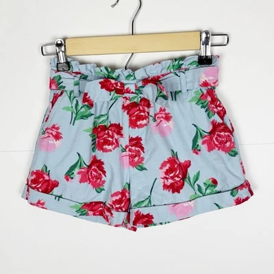 Janie and Jack The Sundeck Short Beau Blue Rose Size 6 Floral - Image 1 of 4