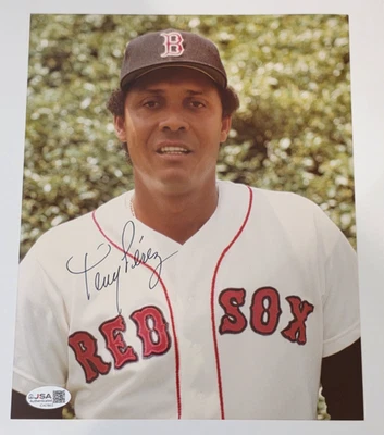 TONY PEREZ Signed Original 8x10 Photo-HALL OF FAME-BOSTON RED SOX-JSA - Image 1 of 4