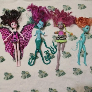 4 monster high dolls - tlc lot - Great Scarrier Reef - Monster Exchange - Picture 1 of 12