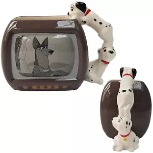 New and Boxed -Disney 101 Dalmations TV Shaped Mug Television Store Dog Handle - Picture 1 of 1