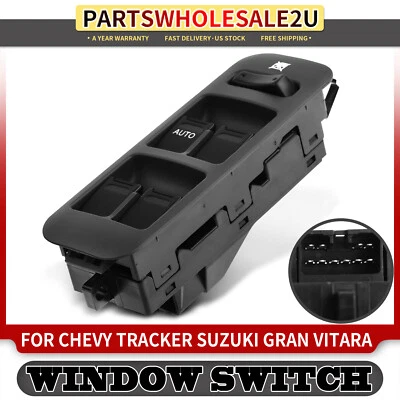 Interruptor de ventana eléctrica delantero izquierdo para Chevrolet Tracker Suzuki Vitara Grand Vitara Foto 1 de 4