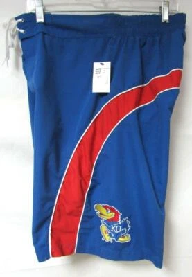 Kansas Jayhawks Youth Boys Size Large (30") Swim Trunks Board Shorts A1 2030 - Image 1 of 4