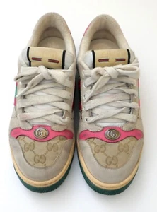 Gucci Screener Vintage Look Sneakers Trainers w/Box & Dustbags 36.5/UK3.5 - Picture 1 of 10