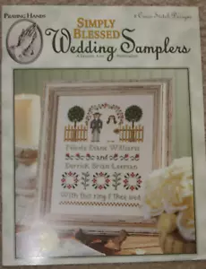 Einfach gesegnete Hochzeit Sampler Kreuzstich Designs Hochzeit Liebe Glück EUC - Bild 1 von 4