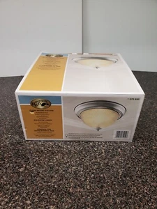 Hampton Bay 370830 - Flush Mount Fixture - Brushed Nickel Finish - Frosted Glass - Picture 1 of 4