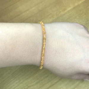 Perlenarmband 18 kt Mandarine Granat Sterlingsilber - Bild 1 von 3