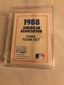 1988 IOWA CUBS PRO CARDS 29 CARD COMPLETE TEAM SET INCLUDING MARK GRACE - Picture 1 of 4