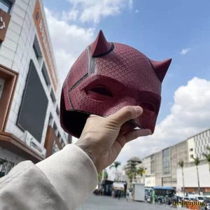 Daredevil Matt Murdock Cosplay Mask Helmet Half Mask Painted Red/Black Helmet - Bild 1 von 33