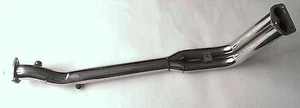 VOLVO 240 EXHAUST HEADER FRONT PIPE STAINLESS STEEL o2 port no EGR fixed flange - Picture 1 of 3