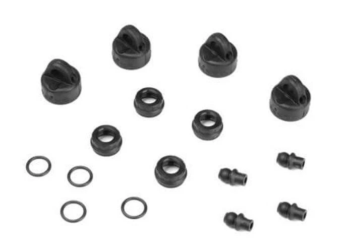 New Tekno RC EB410 Shock/Cartridge Cap & Bushing Set (4pieces) TKR6712 - Image 1 of 1