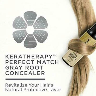 Corretivo de raiz cinza com infusão de queratina para queraterapia 3 oz NOVO - Imagem 1 de 4