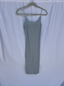 Topshop ribbed bodycon dress midi periwinkle blue spaghetti straps size 0 - Picture 1 of 6