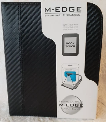 M-Edge Go Nook Touch Case Black Jacket Cover ONLY - Image 1 of 4