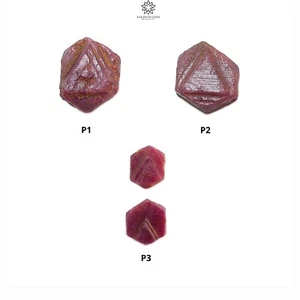 Natural Record Keeper Ruby Healing Gemstone Crystal Rough Specimen 1pc, 2pcs Set - Picture 1 of 16