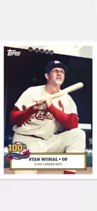 Tarjeta de celebración de cumpleaños Topps St Louis Cardinals Stan Musial 2020 #3 - Imagen 1 de 2