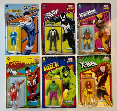 Marvel Legends Retro Collection 3 3/4-Inch Action Figures Set of 6 - Unpunched! Cover