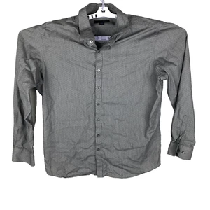 Marc Anthony Mens Gray Slim Fit Everyday Comfort Button Up Collared Shirt Sz XL - Picture 1 of 14