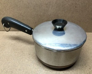 Vintage 1801 Revere Ware Sauce Pan w/Lid Copper Clad Bottom 2363973 - Picture 1 of 11