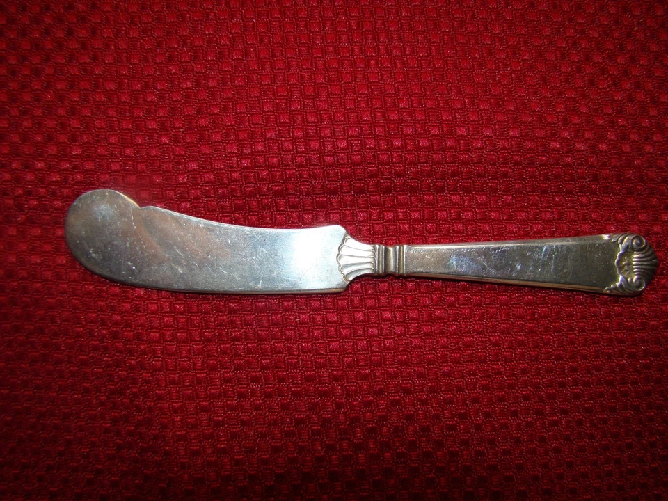 STERLING SILVER WATSON GEORGE II FLAT HANDLE BUTTER SPREADER NO MONOGRAM — 第 1/1 张图片